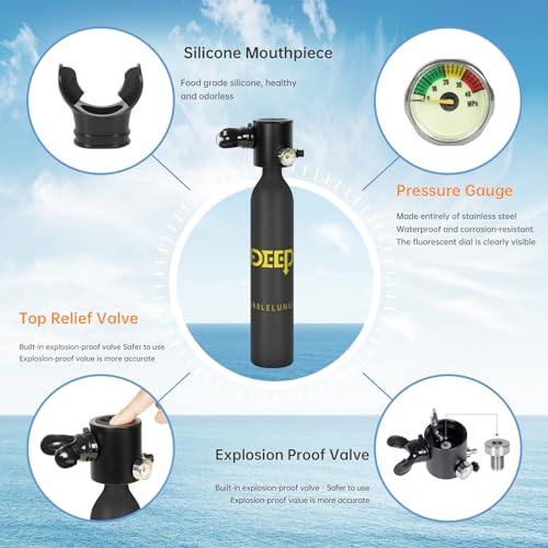 DIDEEP X3000 Review: Portable 0.5L Mini Scuba Tank for Diving