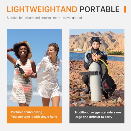 DIDEEP X3000 Review: Portable 0.5L Mini Scuba Tank for Diving