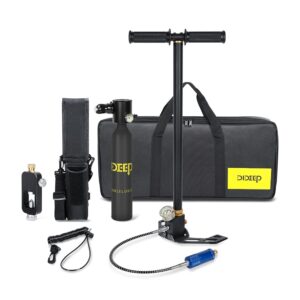 Scuba Tank Diving, 0.5L Capacity Mini Scuba Tank for 7-10 Minutes Underwater Breathing, Portable Lung Tank with Pump Suitable for Underwater Exploration Rescue Scuba Tank Diving, 0.5L Capacity Mini Scuba Tank for 7-10 Minutes Underwater Breathing, Portable Lung Tank with Pump Suitable for Underwater Exploration Rescue