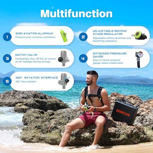 SMACO S700PLUS Mini Scuba Tank Review - Portable Diving Kit Insights