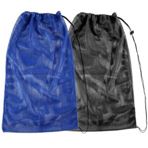 2 Packs Mesh Gear Bag for Snorkel Equipment, Oversized 18" x 27" Mesh Dive Bag Scuba Diving Bag Snorkel Bag Backpack for Snorkeling Gear, Fins, Swimming Gear, Beach and Sports... 2 Packs Mesh Gear Bag for Snorkel Equipment, Oversized 18" x 27" Mesh Dive Bag Scuba Diving Bag Snorkel Bag Backpack for Snorkeling Gear, Fins, Swimming Gear, Beach and Sports...