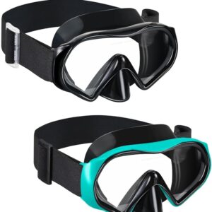 Aegend Swimming Goggles Scuba Snorkeling Mask for Adults, Tempered Glass with Panoramic View Anti-Leak and Anti-Fog Technology, Adjustable Soft Knitted Strap for Swimming... Aegend Swimming Goggles Scuba Snorkeling Mask for Adults, Tempered Glass with Panoramic View Anti-Leak and Anti-Fog Technology, Adjustable Soft Knitted Strap for Swimming...
