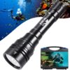 APLOS AP150 Dive Light, 15000 Lumen, Underwater 492ft, Scuba Diving Flashlight with Rechargeable Batteries and Charger