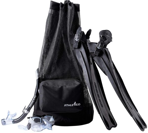 Athletico Scuba Diving Bag - XL Mesh Travel Backpack for Scuba Diving and Snorkeling Gear & Equipment - Dry Bag Holds Mask, Fins, Snorkel, and More