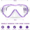 Best swim goggles review Seago Kids Dive Mask Anti-Fog 180° Clear Vision