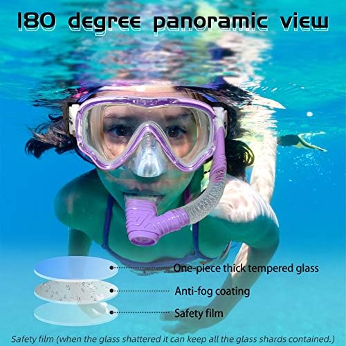 Best swim goggles review Seago Kids Dive Mask Anti-Fog 180° Clear Vision