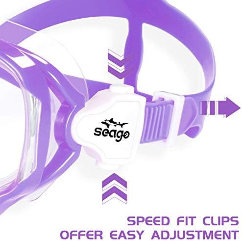 Best swim goggles review Seago Kids Dive Mask Anti-Fog 180° Clear Vision