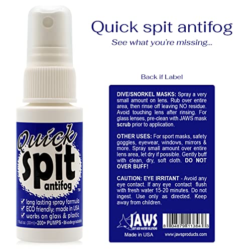 How JAWS Quick Spit Becomes the Best Antifog Spray Review for Divers and Swimmers