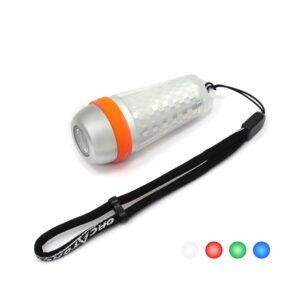 ORCATORCH SD03 Dive Beacon 4-Color-in-1 (Blue, Red, White, Green) 8 Modes Scuba Diving Signal Light with Constant Light or Flashing Mode Night Dive LED Marker Light, for 150M... ORCATORCH SD03 Dive Beacon 4-Color-in-1 (Blue, Red, White, Green) 8 Modes Scuba Diving Signal Light with Constant Light or Flashing Mode Night Dive LED Marker Light, for 150M...