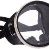 Scuba Choice Spearfishing Free Dive Mask - Classic Rubber with Tempered Glass Lenses | Oval Shape Stainless Steel Frame for Enhanced Visibility & Comfort, Perfect Underwater...