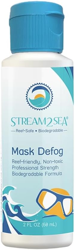 STREAM 2 SEA Mask Defog, Reef Friendly Defogger Coating Anti Fog Mask for Glasses, Snorkel Mask, Scuba Divers, Ski Goggles and Sports Glasses Equipment STREAM 2 SEA Mask Defog, Reef Friendly Defogger Coating Anti Fog Mask for Glasses, Snorkel Mask, Scuba Divers, Ski Goggles and Sports Glasses Equipment