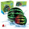 Watermelon Ball Pool Toys for Adults and Family - 2 Pack of 6 1/2" & 9" Kids, Teens, Everyone Swimming Games, Water Football, Tag, Diving Beach Play Fun Accessories