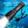 Wurkkos DL10R Dive Light - 4500 Lumen Super Bright Underwater Flashlight with Magnetic Rotary Switch 100m Diving Depth Scuba Dive Light,IPX-8 Waterproof,100000 Hours Lifespan...