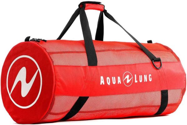 Aqua Lung Adventurer Mesh Duffel Bag, Red