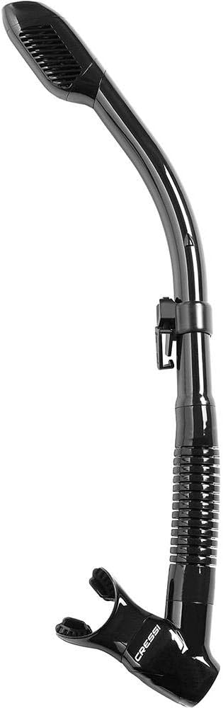 Cressi Adult Diving Dry Snorkel with Splash Guard and Top Valve - Supernova Dry: Designed in Italy