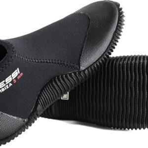 Cressi Adult Neoprene Diving Boots with Anti-Slip Rubber Sole for Water Sports-Ibiza 3mm Cressi Adult Neoprene Diving Boots with Anti-Slip Rubber Sole for Water Sports-Ibiza 3mm