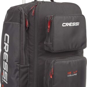 Cressi Strong Large Capacity Roller Luggage Bag 115L with Backpack Straps - Moby 5 designed in Italy Cressi Strong Large Capacity Roller Luggage Bag 115L with Backpack Straps - Moby 5 designed in Italy