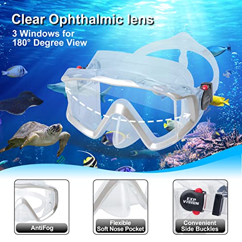 EXP VISION Panoramic Snorkel Set Review Best Diving Mask with Anti-Fog Lenses
