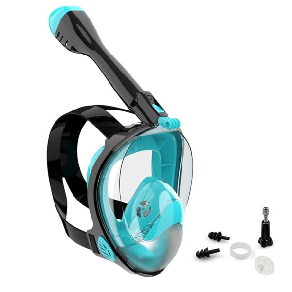 Full Face Snorkel Mask, Diving Mask for Kids and Adults,180° Panoramic View Snorkel Mask with Camera Mount, Safe Breathing, Anti-Leak&Anti-Fog Full Face Snorkel Mask, Diving Mask for Kids and Adults,180° Panoramic View Snorkel Mask with Camera Mount, Safe Breathing, Anti-Leak&Anti-Fog
