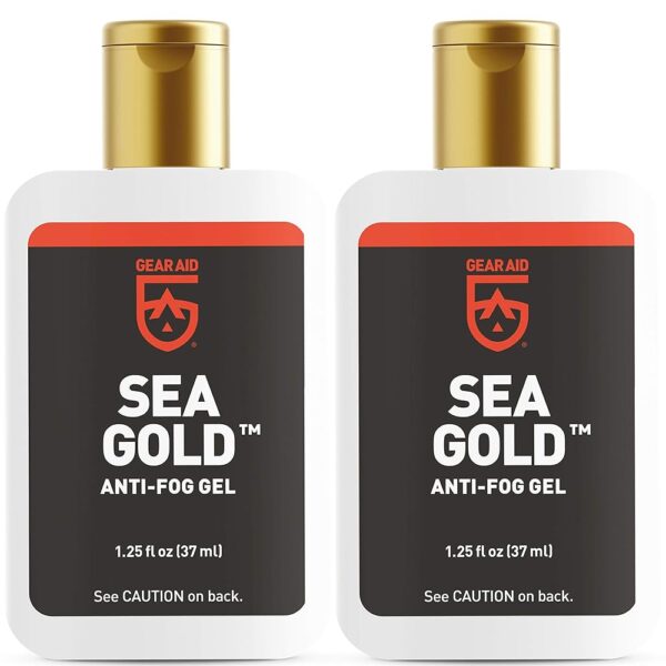 Gear Aid Sea Gold Anti-fog Gel Coating for SCUBA Dive Masks, 1.25 oz, 2 Pack Gear Aid Sea Gold Anti-fog Gel Coating for SCUBA Dive Masks, 1.25 oz, 2 Pack