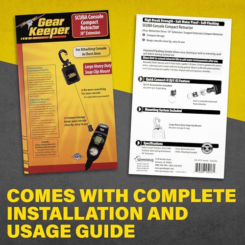 Gear Keeper RT4-5913 Compact Console Retractor Review for Diving Accessories