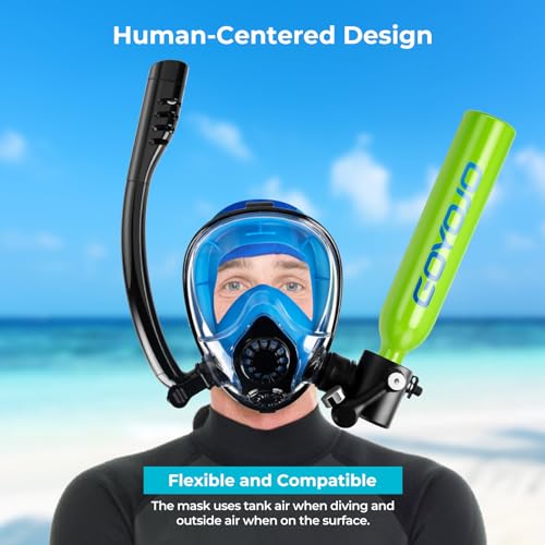 GOYOJO Mini Scuba Tank and Snorkel Mask Review Exploring Portable Diving Gear DE-7 GOYOJO Mini Scuba Tank and Snorkel Mask Review Exploring Portable Diving Gear DE-7