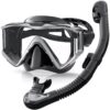 Greatever Snorkel Set Pano 3 Window Snorkel Mask Adult, Panoramic Wide View, Anti-Fog Scuba Diving Mask, Anti-Leak Snorkel Goggles Dry Top Snorkel, Professional Snorkeling Gear... Greatever Snorkel Set Pano 3 Window Snorkel Mask Adult, Panoramic Wide View, Anti-Fog Scuba Diving Mask, Anti-Leak Snorkel Goggles Dry Top Snorkel, Professional Snorkeling Gear...