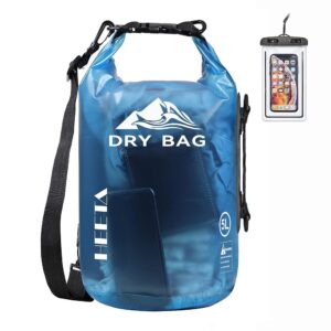 HEETA Dry Bag Waterproof for Women Men, 5L/10L/20L/30L/40L Roll Top Lightweight Dry Storage Bag Backpack with Phone Case for Travel, Swimming, Boating, Kayaking, Camping &... HEETA Dry Bag Waterproof for Women Men, 5L/10L/20L/30L/40L Roll Top Lightweight Dry Storage Bag Backpack with Phone Case for Travel, Swimming, Boating, Kayaking, Camping &...