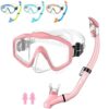HiiPeak Snorkeling Gear for Kids, Goggles with Nose Cover, Dry Top Snorkel Set for Ages 5-15 HiiPeak Snorkeling Gear for Kids, Goggles with Nose Cover, Dry Top Snorkel Set for Ages 5-15