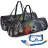 Kacctyen Large Mesh Dive Bag 37 x 15 x 15 Inches Scuba Gear Bags for Diving, Snorkeling, Travel, Beach, Sports Storage with Pocket Kacctyen Large Mesh Dive Bag 37 x 15 x 15 Inches Scuba Gear Bags for Diving, Snorkeling, Travel, Beach, Sports Storage with Pocket