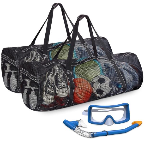 Kacctyen Large Mesh Dive Bag 37 x 15 x 15 Inches Scuba Gear Bags for Diving, Snorkeling, Travel, Beach, Sports Storage with Pocket Kacctyen Large Mesh Dive Bag 37 x 15 x 15 Inches Scuba Gear Bags for Diving, Snorkeling, Travel, Beach, Sports Storage with Pocket