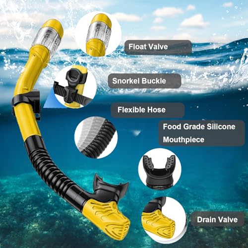 Keephigher Snorkeling Gear Review Best Adult Dry Top Snorkel Mask Set Features Keephigher Snorkeling Gear Review Best Adult Dry Top Snorkel Mask Set Features