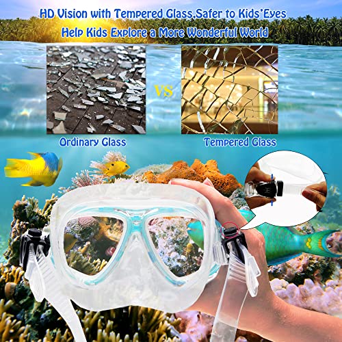 Kids Snorkeling Package Review HH HHAO SPORT Adjustable Mask Fins and Dry Top Snorkel Gear