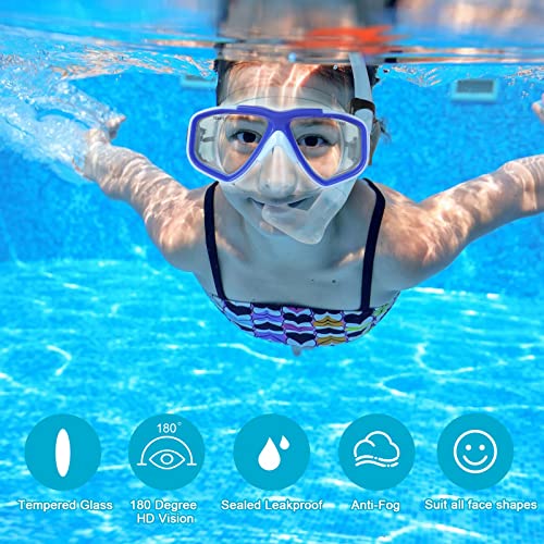KUYOU Youth Snorkel Set Review Best Kids Snorkeling Gear with Anti-Fog Mask and Fins