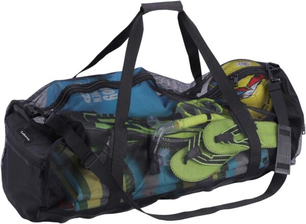 Large Beach Bag with Zipper Lightweight Beach Toy Bag Mesh Bag for Swimming Pool Sand Toys Large Beach Bag with Zipper Lightweight Beach Toy Bag Mesh Bag for Swimming Pool Sand Toys