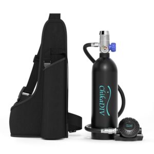 Mini Scuba Diving Tank Equipment, Mini Scuba Cylinder for 15-20 Mins Underwater, Inflatable Diving Cylinder, Portable Diving Gear for Underwater Diving, Breathing Training,... Mini Scuba Diving Tank Equipment, Mini Scuba Cylinder for 15-20 Mins Underwater, Inflatable Diving Cylinder, Portable Diving Gear for Underwater Diving, Breathing Training,...