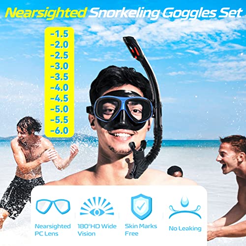 Nearsighted Snorkel Mask and Dry Top Snorkel WAVE Review for Clear Diving Nearsighted Snorkel Mask and Dry Top Snorkel WAVE Review for Clear Diving
