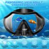 PIYAZI Snorkeling Gear Review Best Adult Dry Snorkel Mask Set for Travel