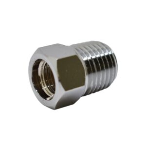 Scuba Choice Diving Brass Adapter, Female 3/8-24 to Male 1/4" NPT - Durable Silver Threaded Connector for Scuba Gear, Regulators, Hoses, Dive Equipment and Accessories Scuba Choice Diving Brass Adapter, Female 3/8-24 to Male 1/4" NPT - Durable Silver Threaded Connector for Scuba Gear, Regulators, Hoses, Dive Equipment and Accessories