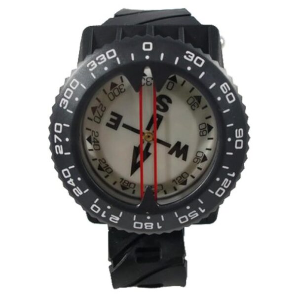 Scuba Choice Diving Deluxe Wrist Compass – 2.3” Display, Accurate Underwater Navigation, 15” Strap, Depth Rated 80m, 25° Tilt, Durable -5°C to 55°C, Made in Taiwan Scuba Choice Diving Deluxe Wrist Compass – 2.3” Display, Accurate Underwater Navigation, 15” Strap, Depth Rated 80m, 25° Tilt, Durable -5°C to 55°C, Made in Taiwan