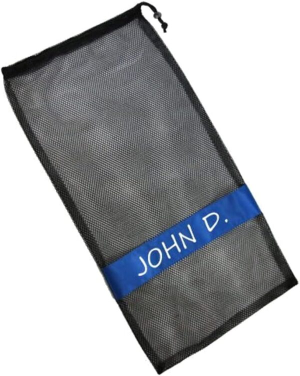 Scuba Choice Diving Snorkeling Mesh Drawstring Bag, 25"x13", Black – Lightweight, Durable, Quick-Dry Storage for Mask, Snorkel, Fins and Beach Gear – Perfect for Travel &...