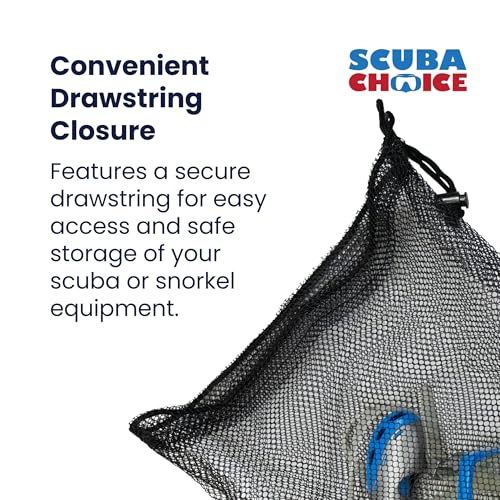 Scuba Choice Mesh Drawstring Bag Review Durable Lightweight Storage for Diving Gear