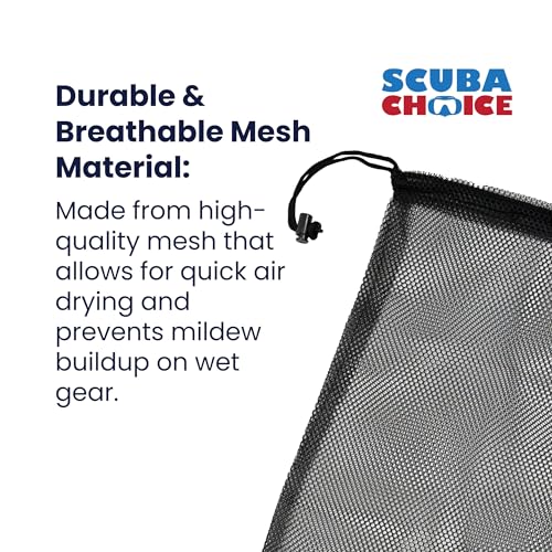 Scuba Choice Mesh Drawstring Bag Review Durable Lightweight Storage for Diving Gear