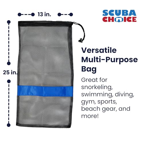 Scuba Choice Mesh Drawstring Bag Review Durable Lightweight Storage for Diving Gear
