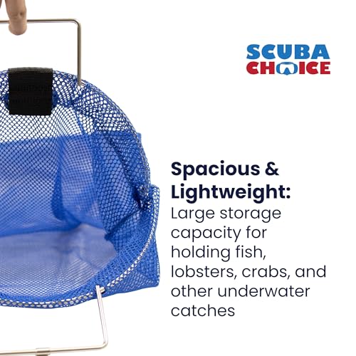 Scuba Choice Spearfishing Fish Bag Net Review Durable Stainless Steel Handle