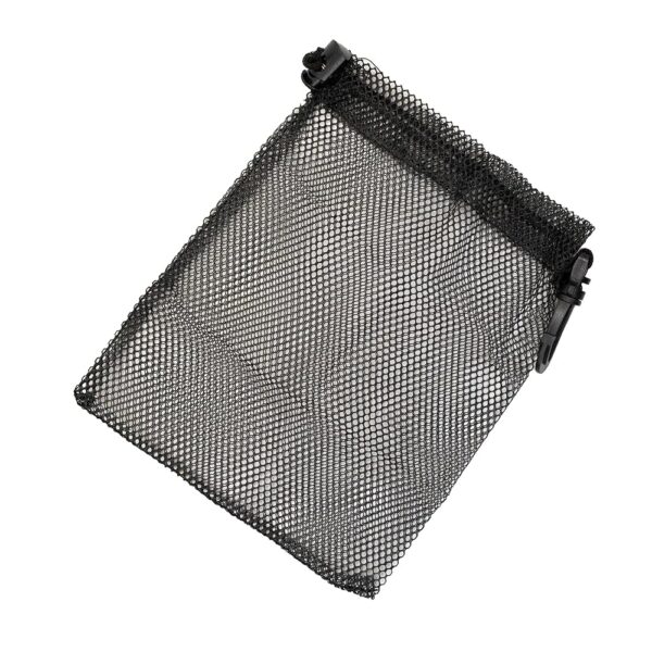 Scuba Choice Storage Mesh Bag for Snorkel & Dive Mask, 9"x6.5", Durable Polyester/Nylon Multi-Purpose Pouch with Clip Side Lock Snorkeling, Diving Gear, Accessories - Black