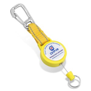Scuba Retractor Clip, Heavy-Duty Dive Gear Retractable Tether with 316 Stainless Steel Snap Hook, Split Ring and 60cm (24″) Quick-Release Extension Cord for Diving,... Scuba Retractor Clip, Heavy-Duty Dive Gear Retractable Tether with 316 Stainless Steel Snap Hook, Split Ring and 60cm (24″) Quick-Release Extension Cord for Diving,...