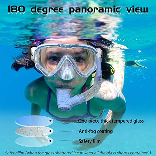 Seago Kids Swim Goggles Review Best Youth Snorkel Diving Mask with Anti-Fog Lens