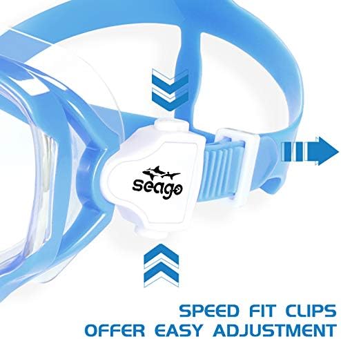 Seago Kids Swim Goggles Review Best Youth Snorkel Diving Mask with Anti-Fog Lens
