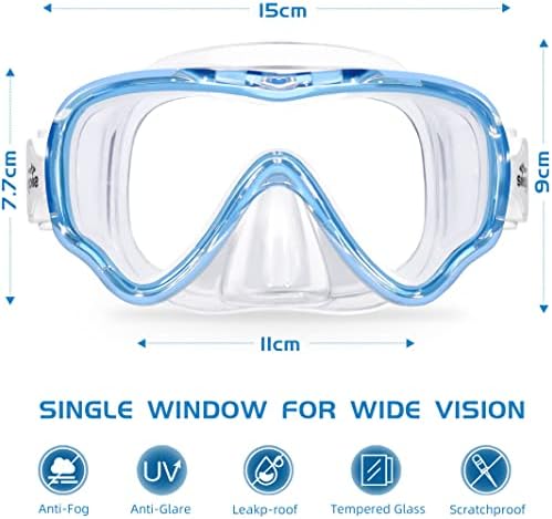 Seago Kids Swim Goggles Review Best Youth Snorkel Diving Mask with Anti-Fog Lens